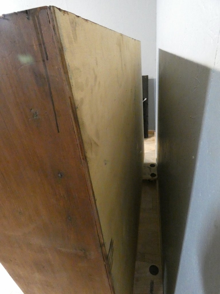 Meuble de métier à 66 tiroirs, magasin, mercerie, rangement, façade acajou, époque 1960-photo-8