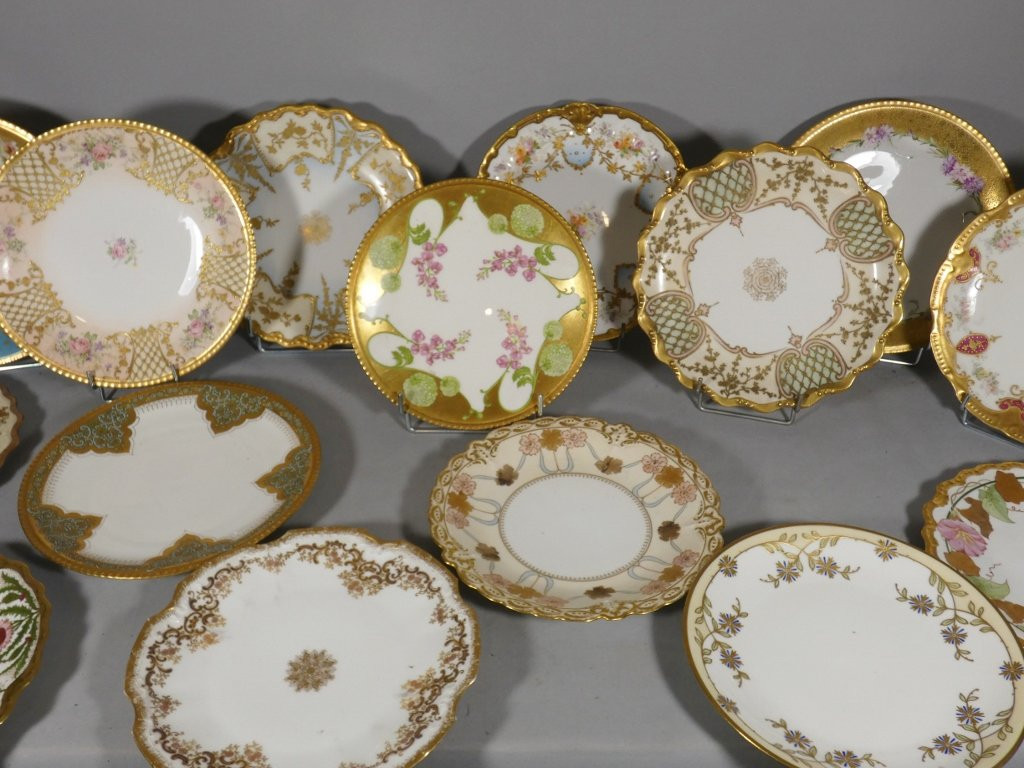 Collection Of 15 Hand-painted Decorative Limoges Porcelain Plates, Sold Individually-photo-3
