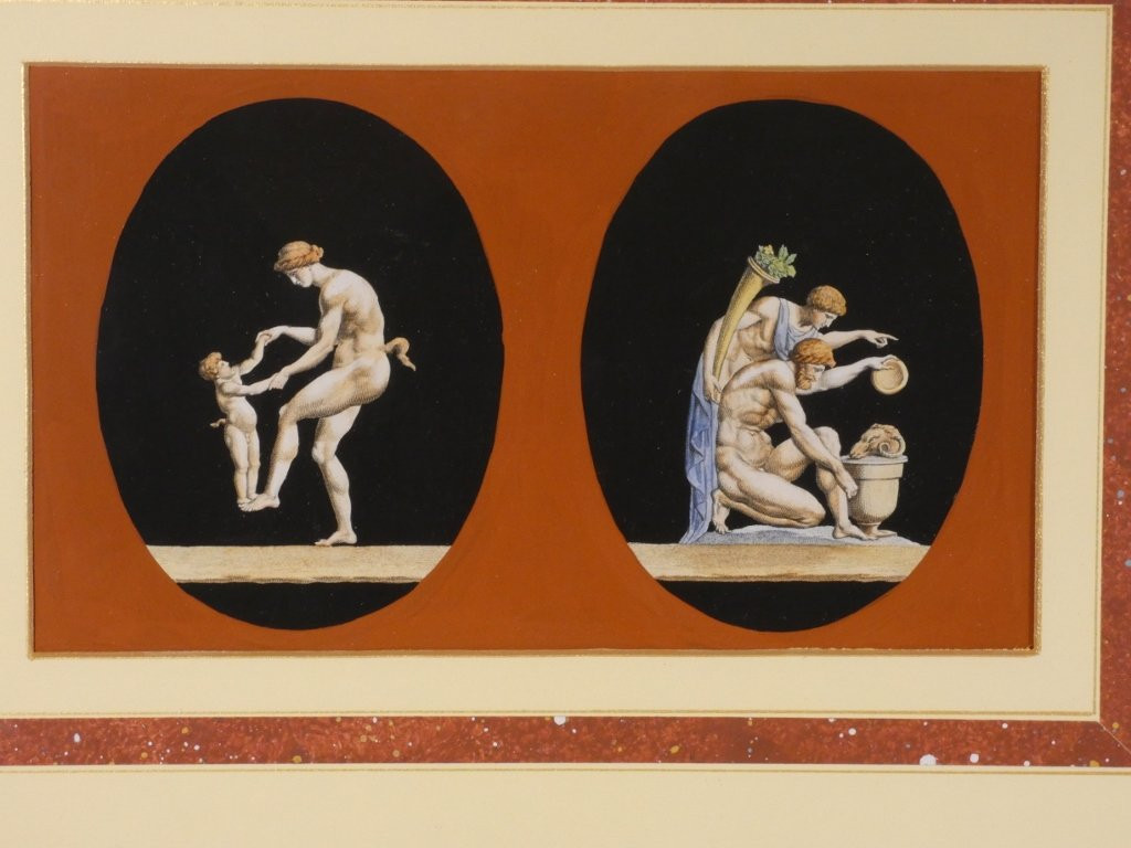 Gravures colorées d'après l'antique  par Duplessis Bertaux, XIX-photo-2