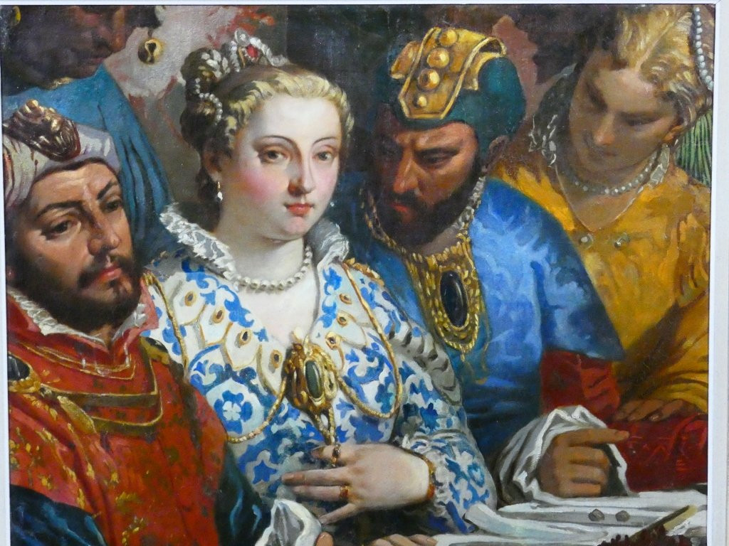 The Wedding At Cana, A Large Oil Painting On Canvas After Veronese, Late 18th Century -photo-2