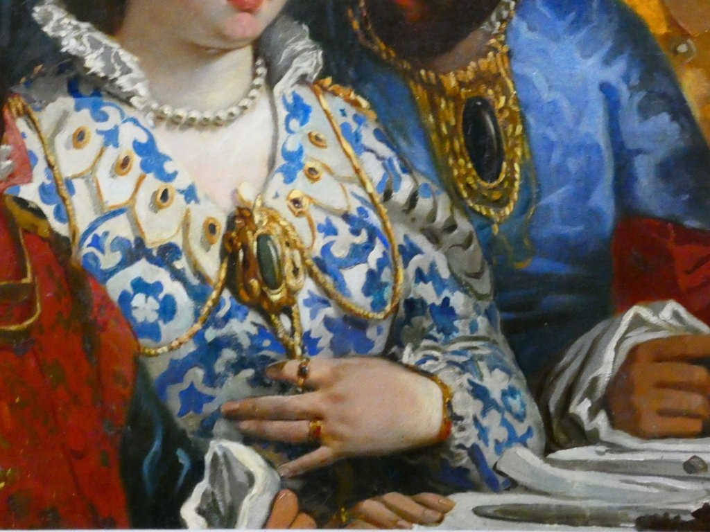 The Wedding At Cana, A Large Oil Painting On Canvas After Veronese, Late 18th Century -photo-4