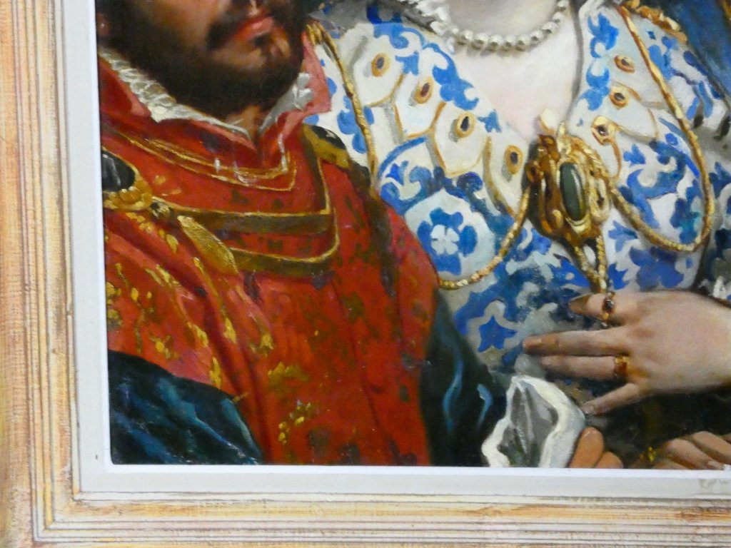 The Wedding At Cana, A Large Oil Painting On Canvas After Veronese, Late 18th Century -photo-1