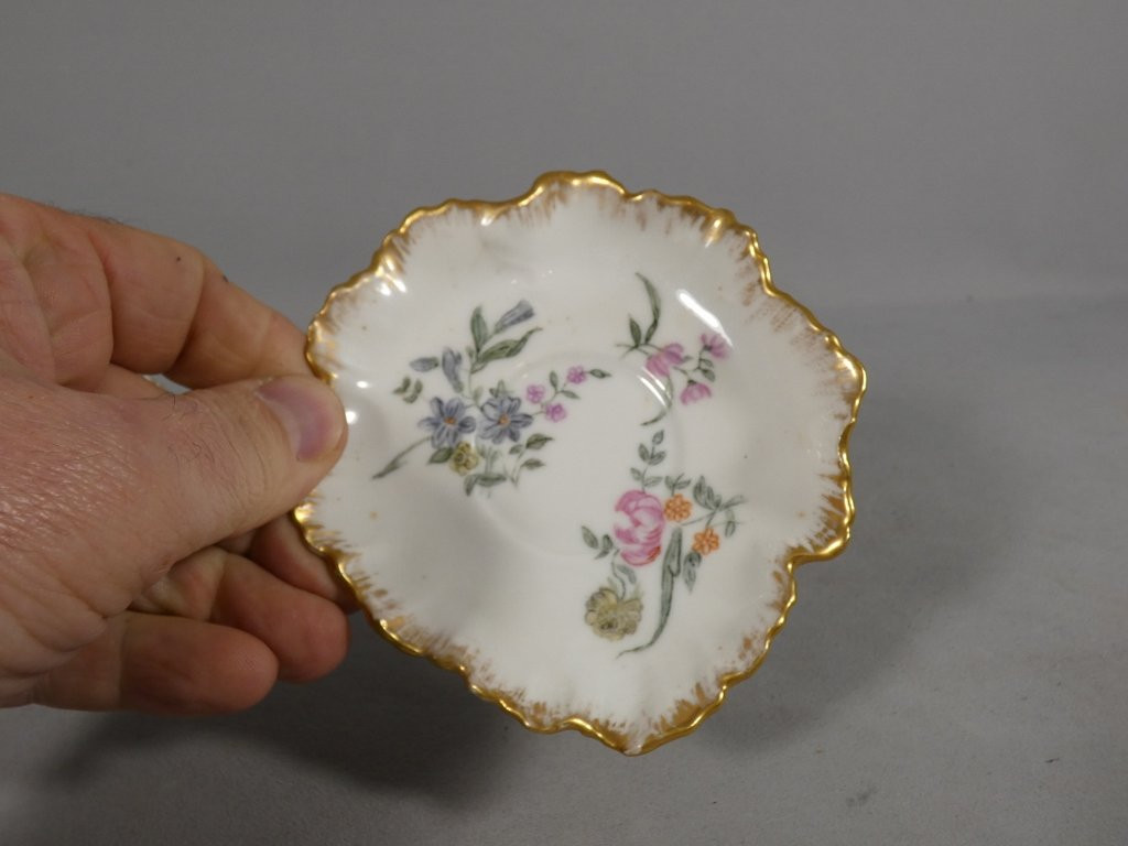 CFH-GDM, tasse de collection en porcelaine de Limoges peinte à la main, époque fin XIX ème-photo-6