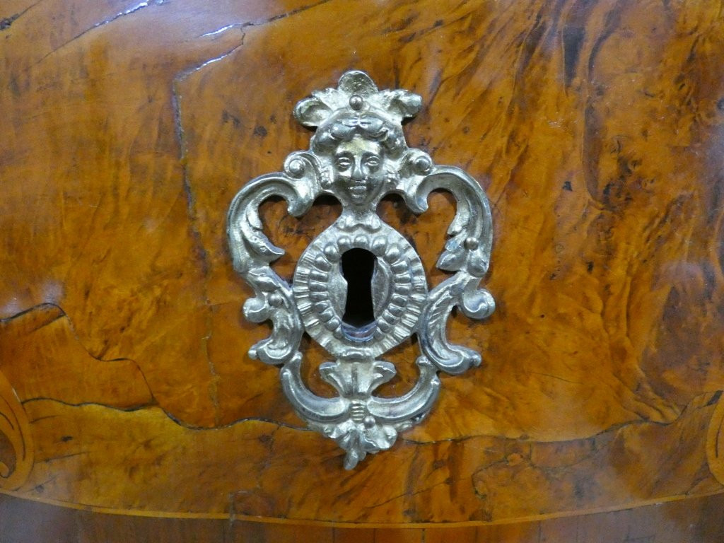 Louis XIV Commode In Walnut And Marquetry, Early 18th Century-photo-4