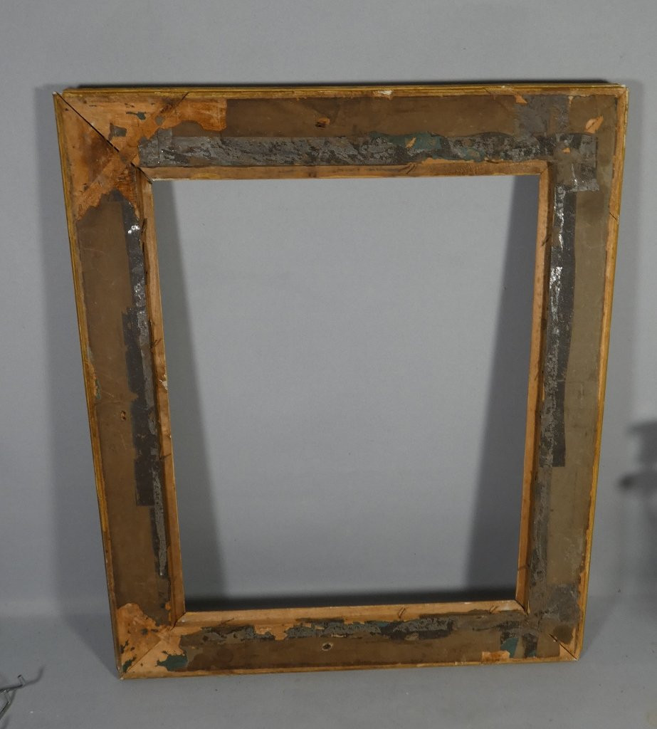 Wooden And Gilded Stucco Frame In The Restoration Style, 19th Century-photo-3