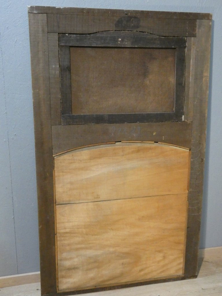 Trumeau aux anges de style Louis XV en bois laqué et doré, époque fin XIX ème-photo-8