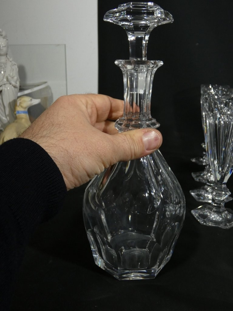 Baccarat Harcourt, belle partie de service de verres en cristal, 42 pièces-photo-3