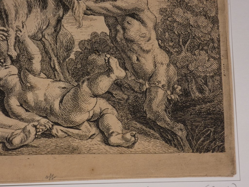 Jacob Jordaens (1593-1678) Etching The Child Jupiter Is Fed By The Goat Amalthea-photo-4