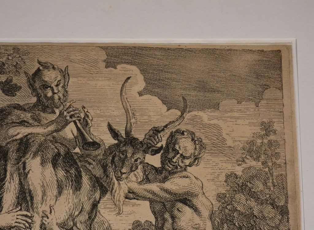 Jacob Jordaens (1593-1678) Etching The Child Jupiter Is Fed By The Goat Amalthea-photo-1
