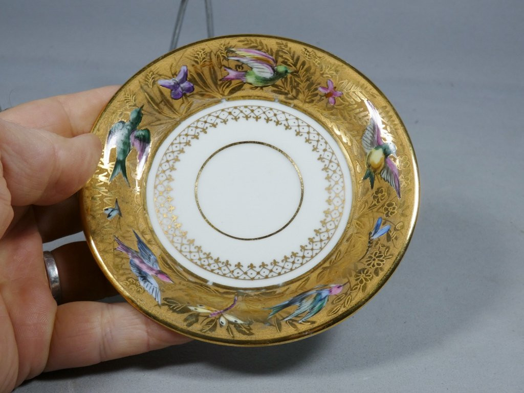 Le Tallec Paris, Collector's Cup In Enamelled Porcelain And Gold Inlay-photo-4