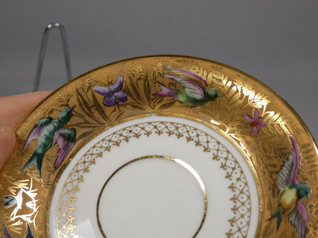 Le Tallec Paris, Collector's Cup In Enamelled Porcelain And Gold Inlay-photo-5