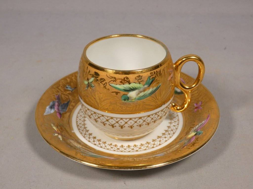 Le Tallec Paris, Collector's Cup In Enamelled Porcelain And Gold Inlay-photo-7