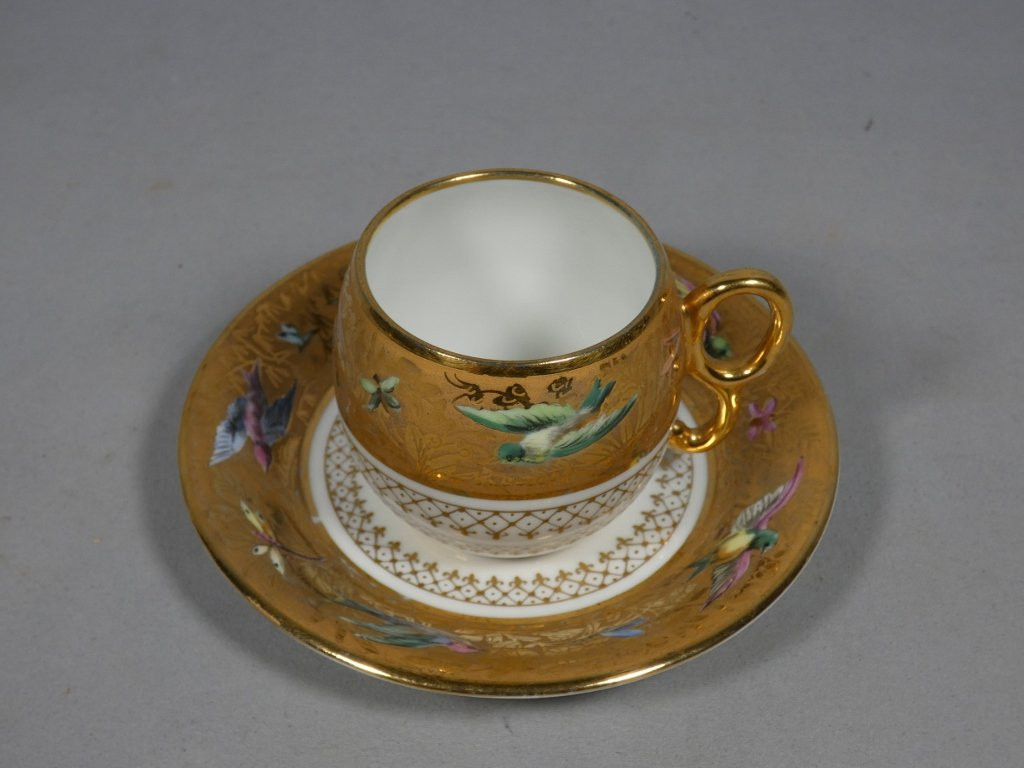 Le Tallec Paris, Collector's Cup In Enamelled Porcelain And Gold Inlay-photo-8