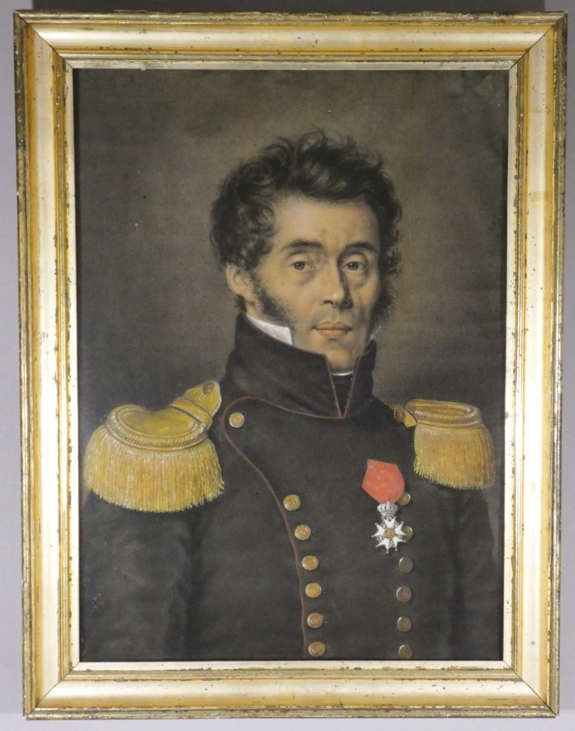 Portrait du général baron Joseph François Fririon, 48e régiment d'infanterie Artois, début XIX