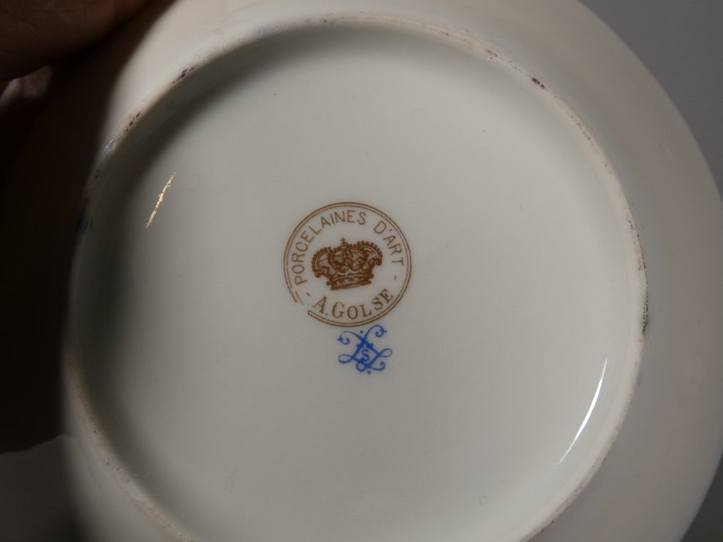 Abel Golse (1844-1937), Hand-painted Porcelain And Gold Collector's Cup-photo-7