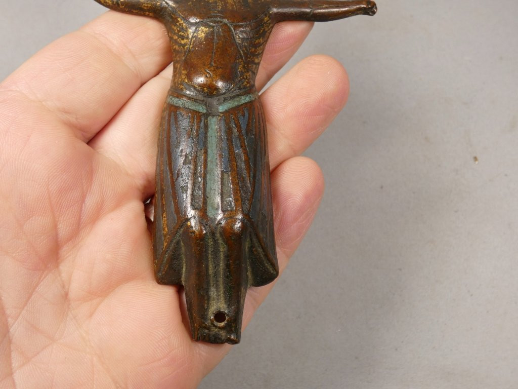 Limoges 13th Century, Champlevé Enamelled Copper Christ, Enamel, Enamels, Middle Ages-photo-3