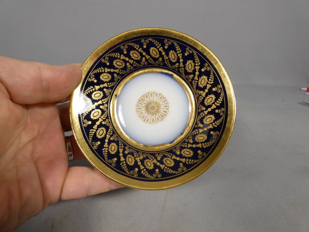 Schoelcher, tasse litron de collection en porcelaine de Paris époque Empire, début XIX ème-photo-3