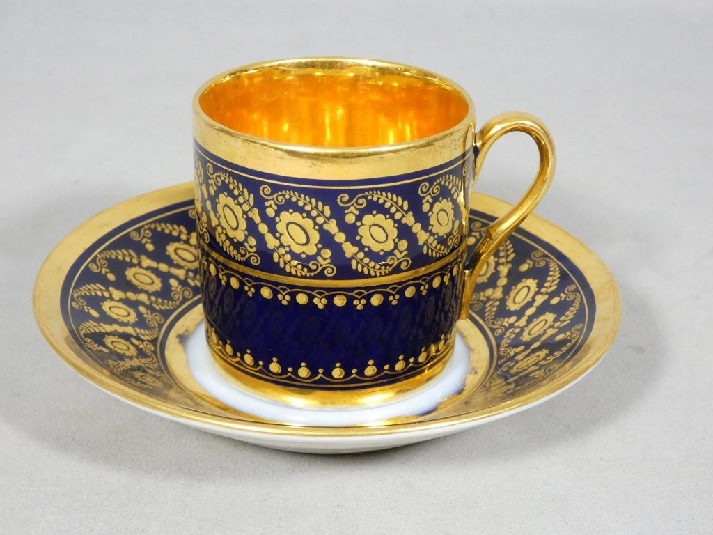 Schoelcher, tasse litron de collection en porcelaine de Paris époque Empire, début XIX ème-photo-7