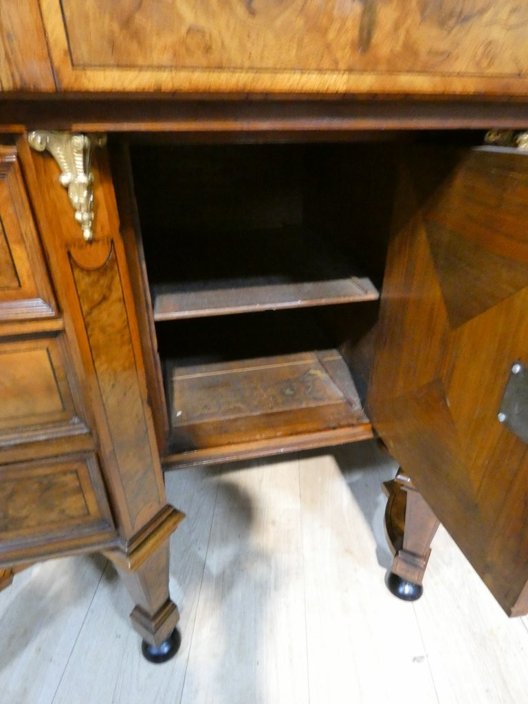 Bureau Mazarin formant cabinet, armoire à écrire, Louis XIV, époque début XVIII ème-photo-6