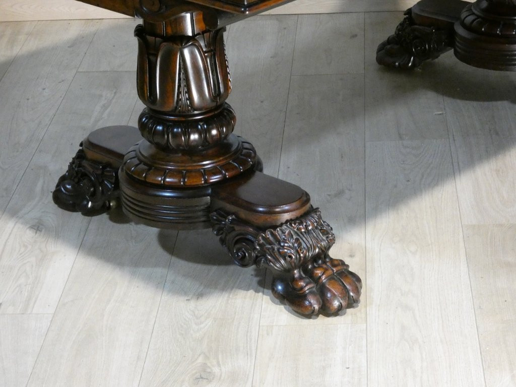 Rosewood Dining Or Library Table, England Early 19th Century-photo-2