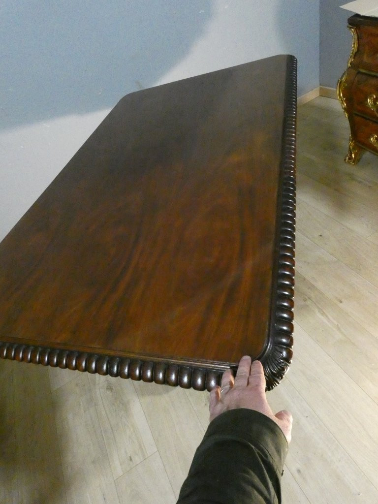 Rosewood Dining Or Library Table, England Early 19th Century-photo-5