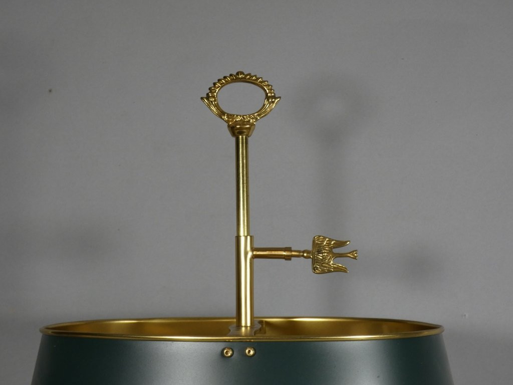 Empire-style Hot-water Bottle Lamp With Dolphins, 1980s-photo-1