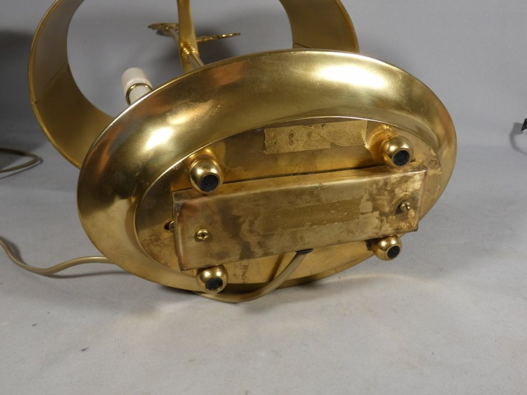 Empire-style Hot-water Bottle Lamp With Dolphins, 1980s-photo-4