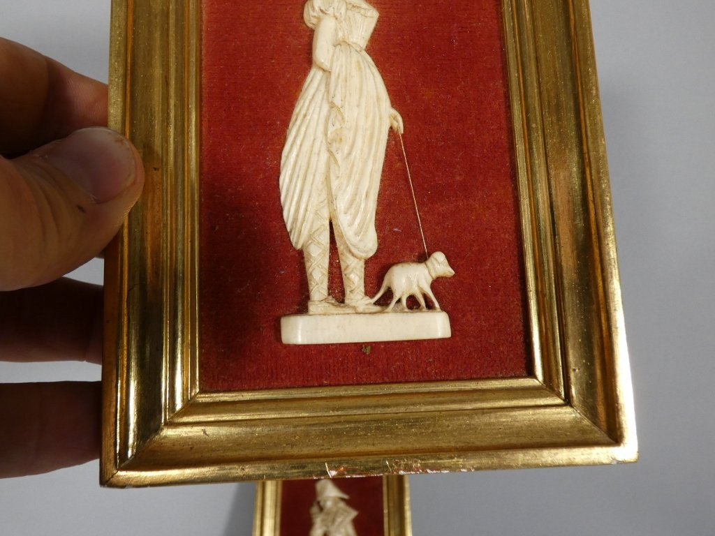 Incroyable et merveilleuse, paire de profils de style Directoire, époque début XX ème-photo-3