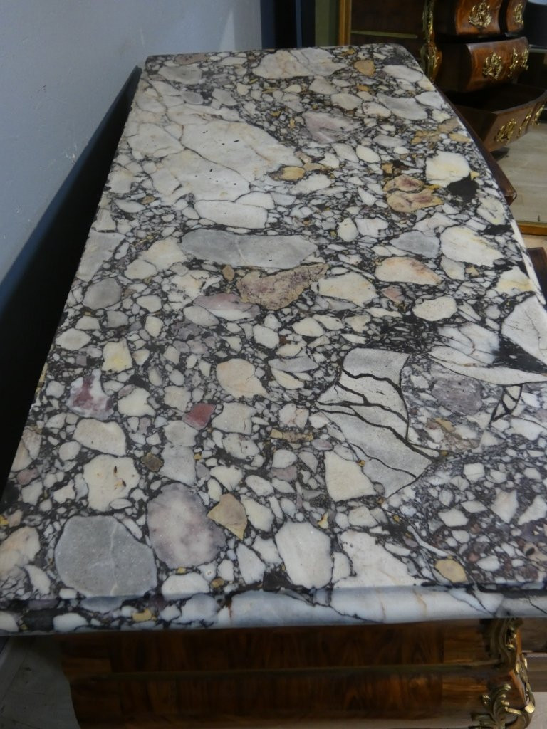 Commode tombeau époque Régence estampille FMD pour François Mondon, début XVIII ème siècle-photo-7
