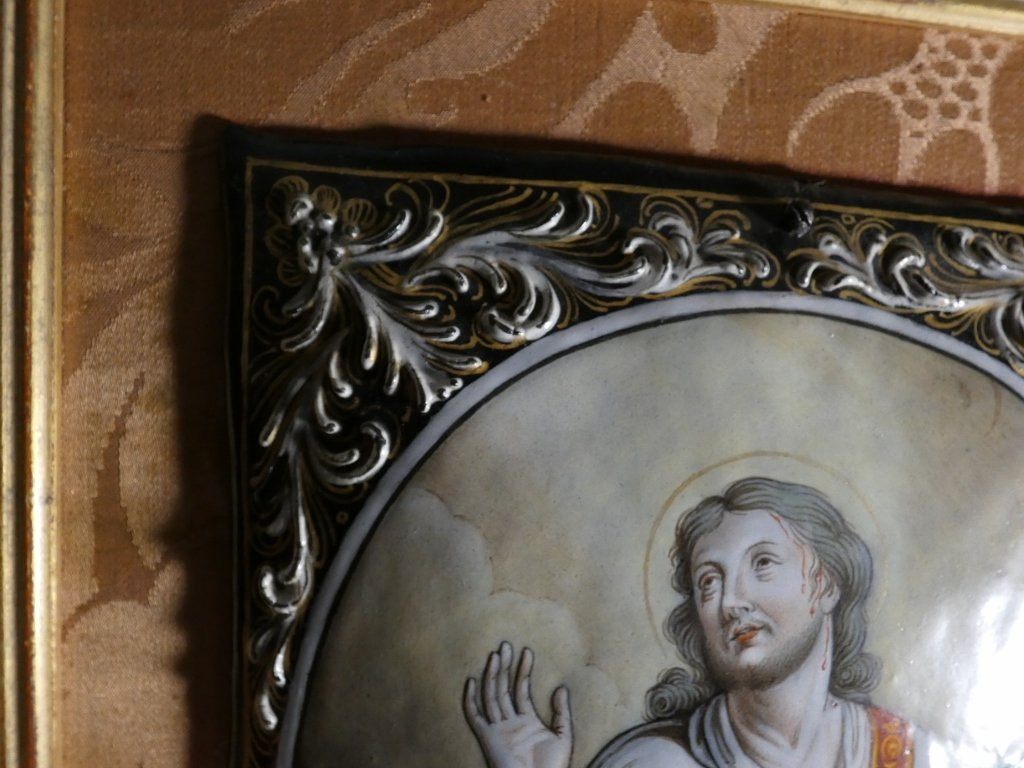 Saint Estienne By Jacques II Laudin (circa 1663-1729), Large Limoges Enamel Plaque-photo-4
