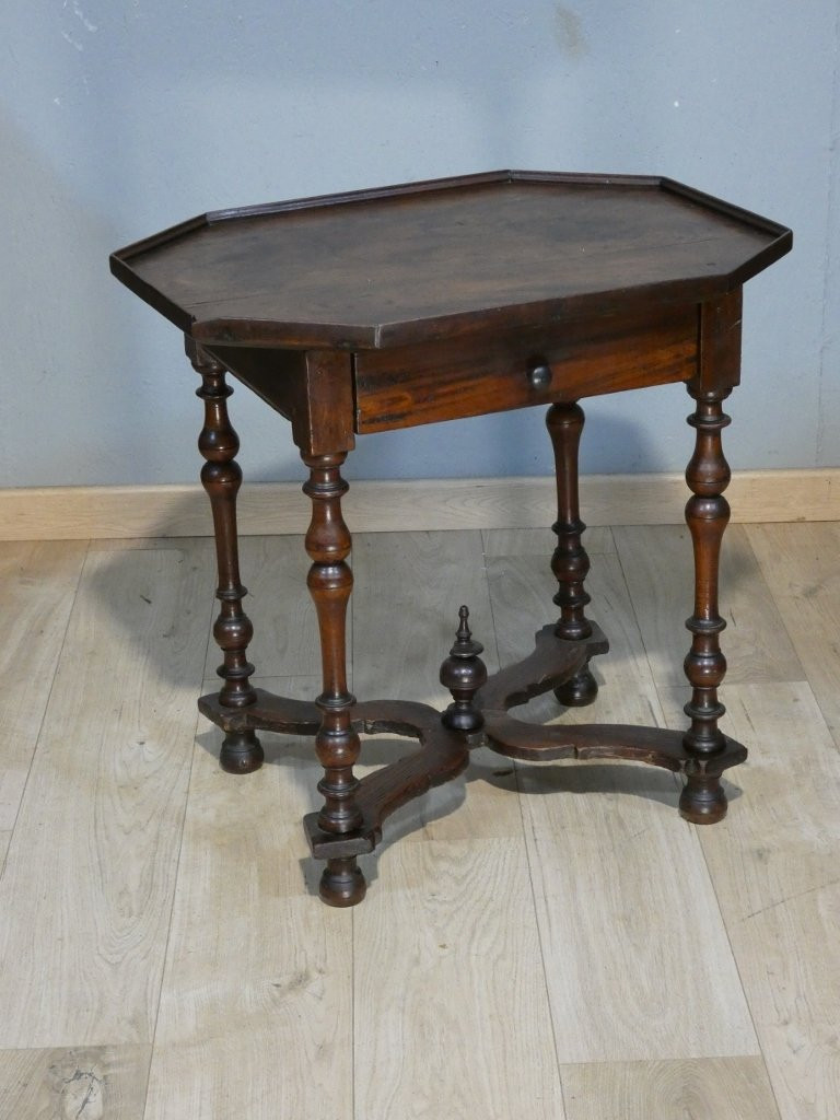 Louis XIII Period Walnut Cabaret Or Occasional Table, 17th Century-photo-3