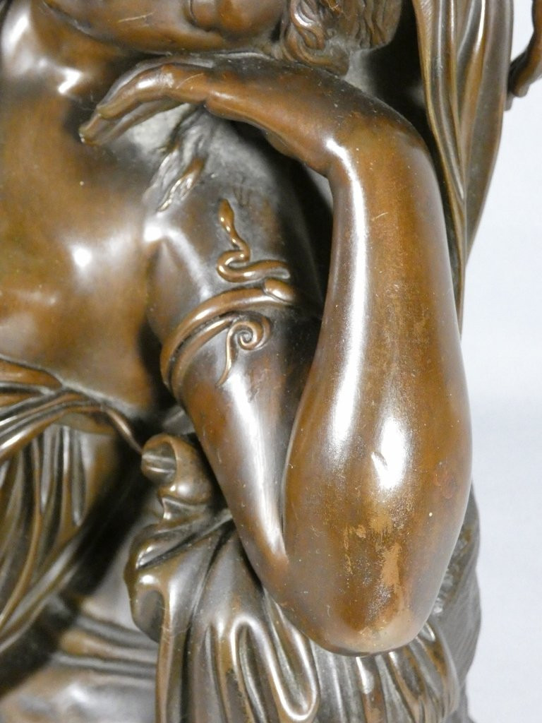 Sleeping Ariadne - Important Bronze By Barbedienne, Late 19th Century-photo-3