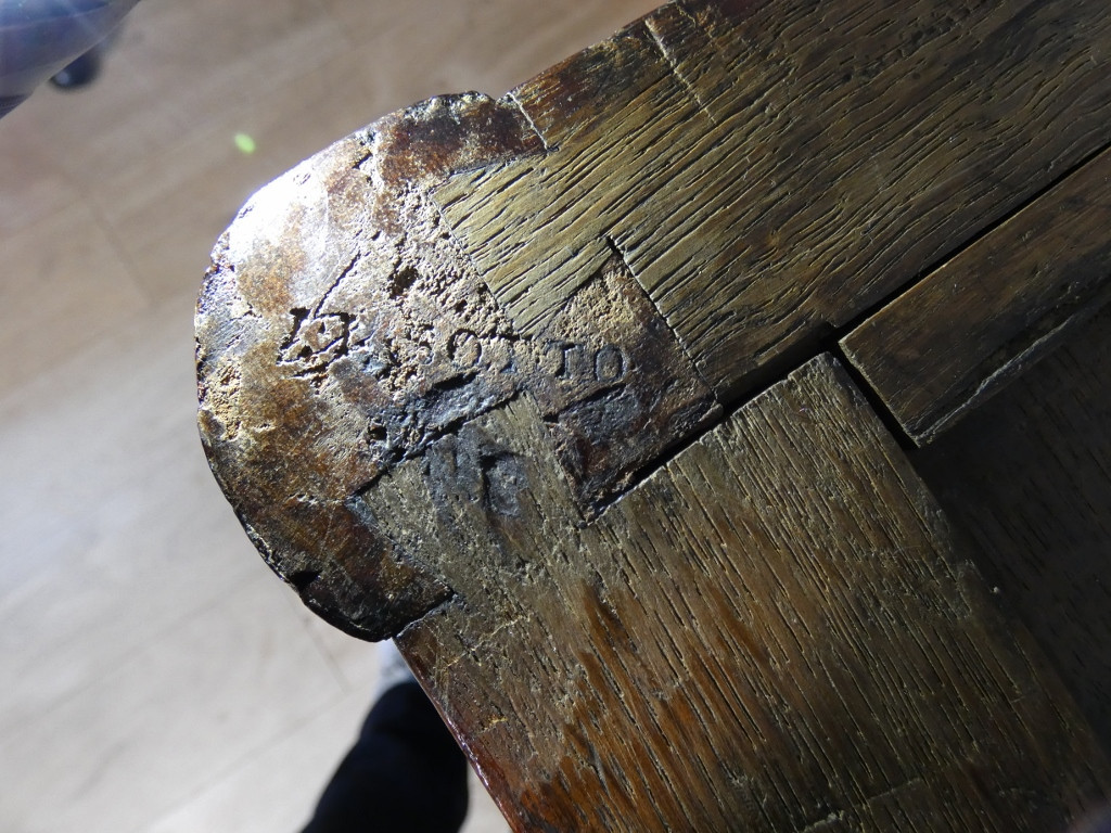 Estampille Sotto, commode d'époque Louis XVI en acajou et marbre brèche fossile grisn XVIII ème-photo-4