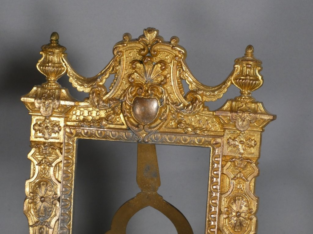 Pair Of Renaissance-style Gilt Metal Picture Frames, Late 19th Century-photo-4