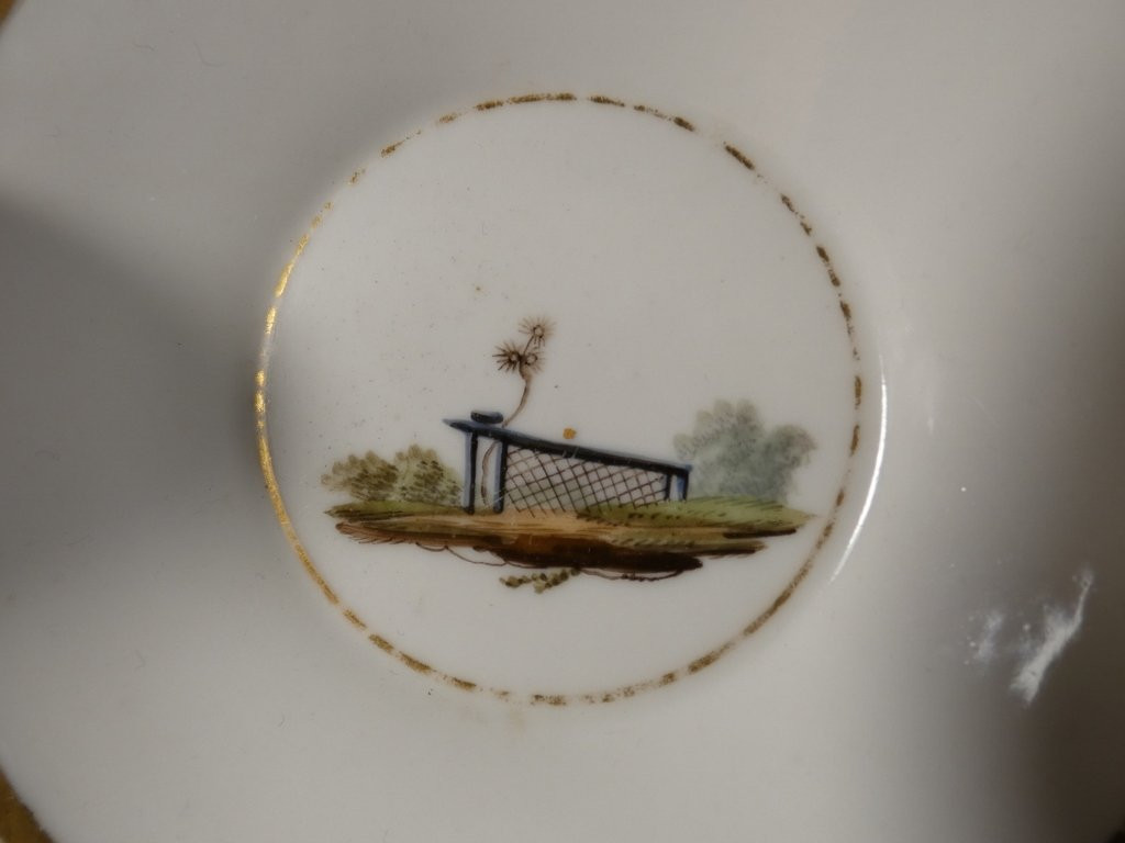 Au chinois fumant sa pipe, tasse en porcelaine de Paris époque début XIX ème siècle-photo-5