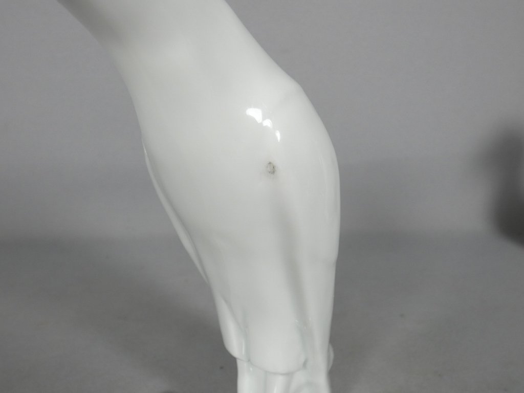 African Robin By Sandoz And Haviland, White Porcelain Statuette, 1922-photo-1