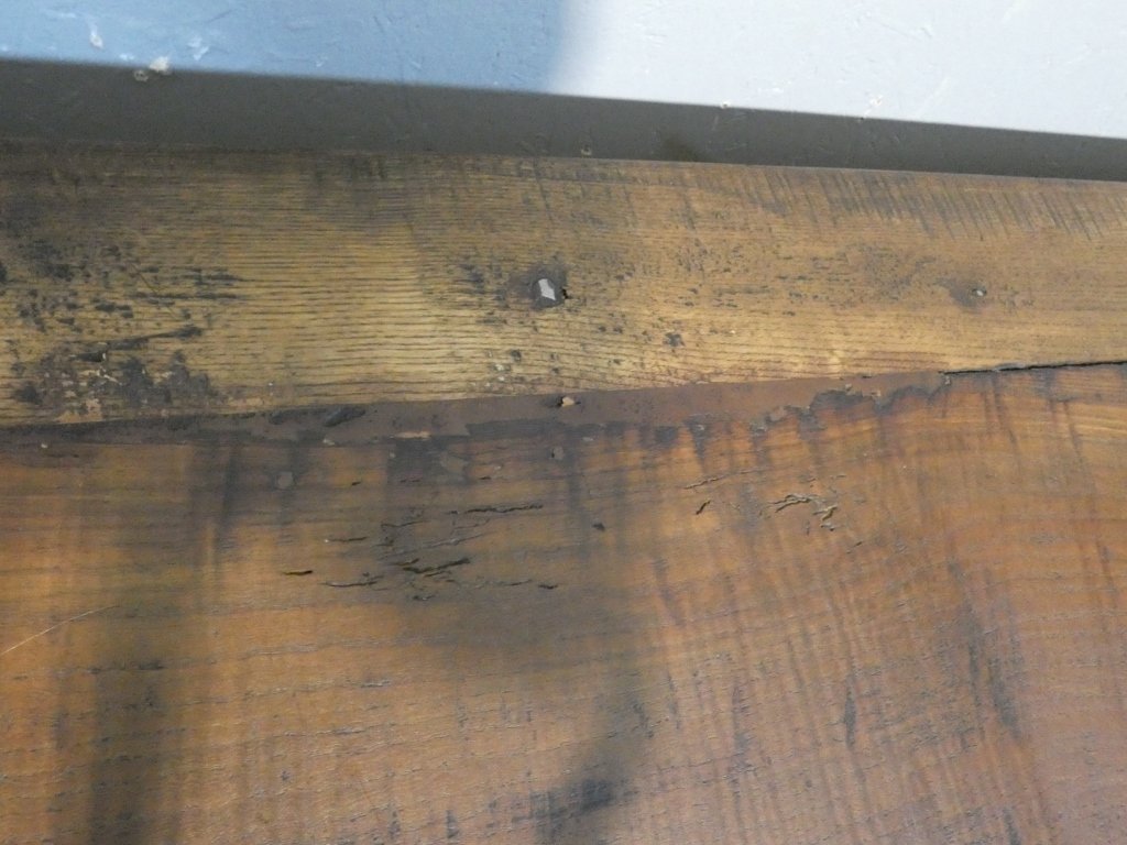 Table console espagnole en chêne massif, époque fin XVII ème siècle-photo-5