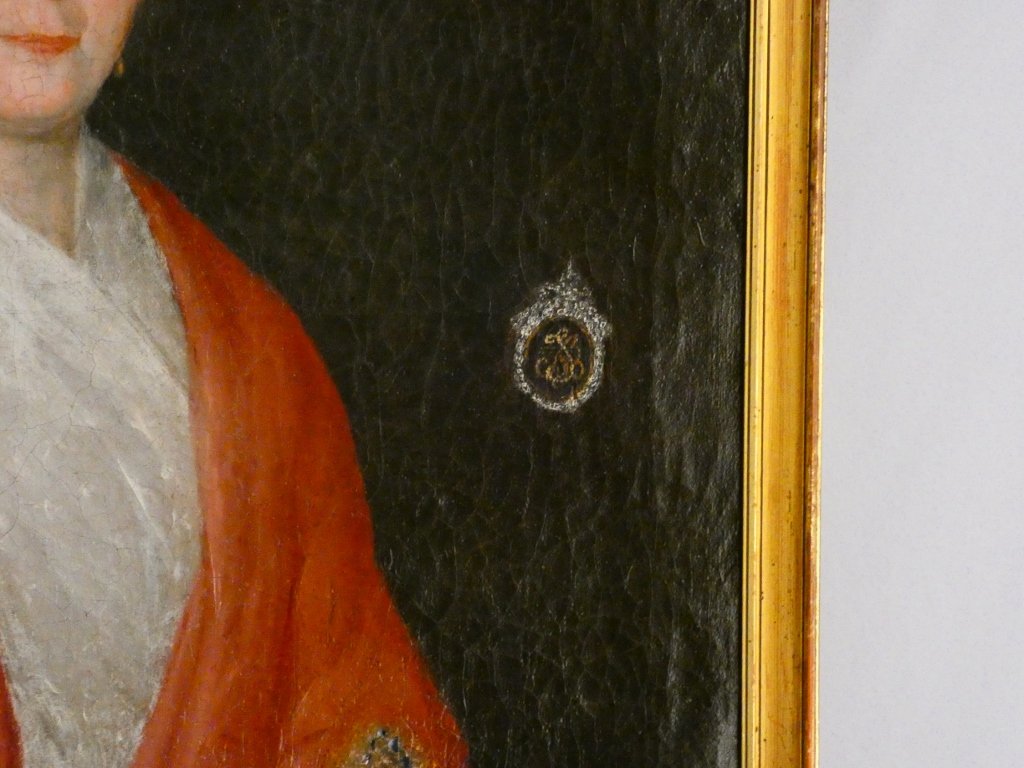 Portrait de Dame à l'Éventail – Époque Empire / Restauration, début XIXe siècle-photo-7