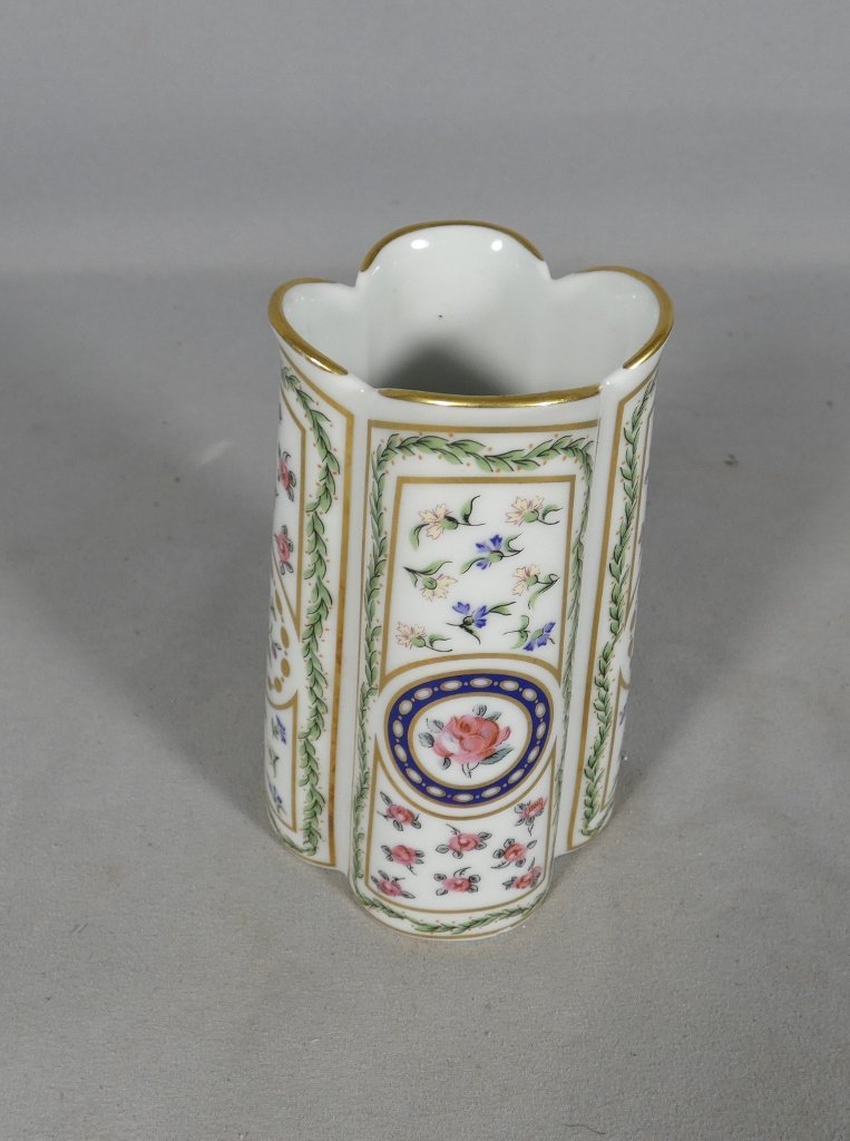 Haviland Louveciennes, Marie Antoinette Trianon-style Porcelain Vase, Limoges-photo-2