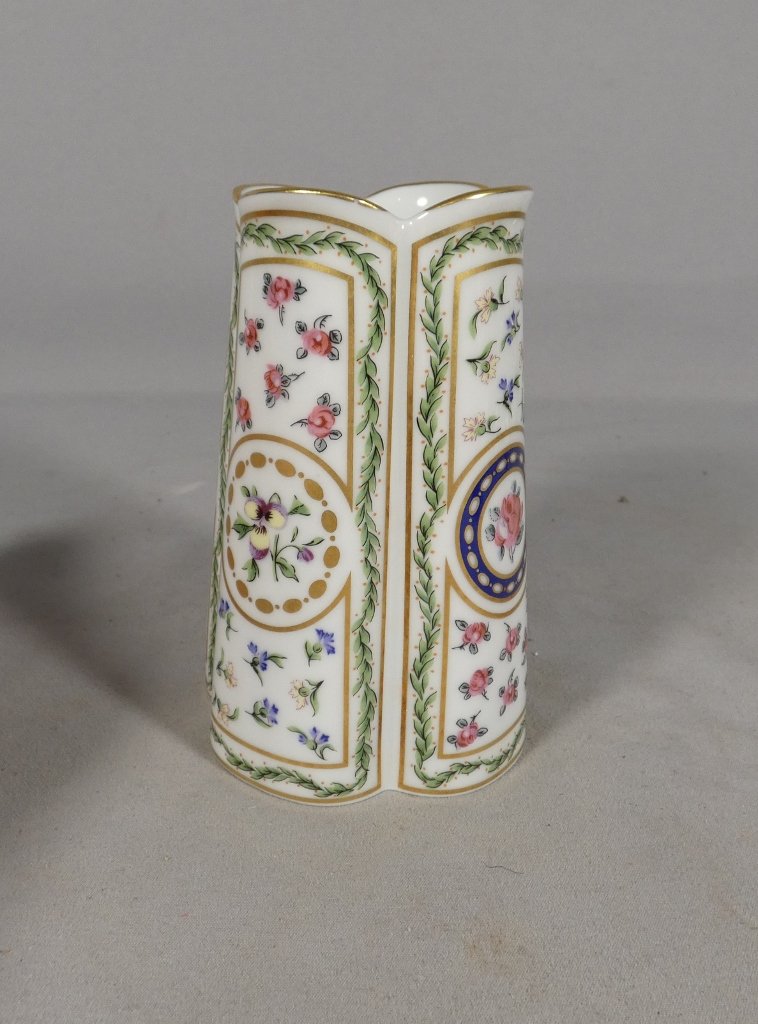 Haviland Louveciennes, Marie Antoinette Trianon-style Porcelain Vase, Limoges-photo-3