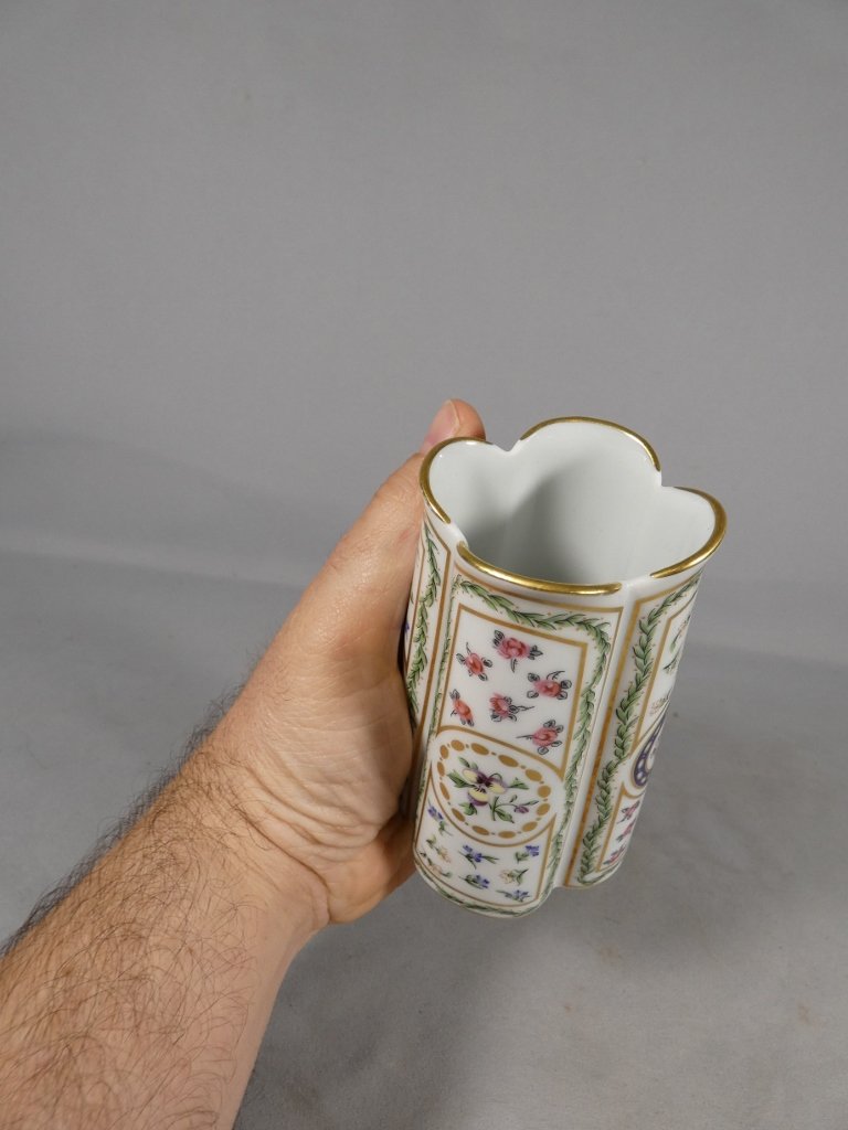 Haviland Louveciennes, Marie Antoinette Trianon-style Porcelain Vase, Limoges-photo-4