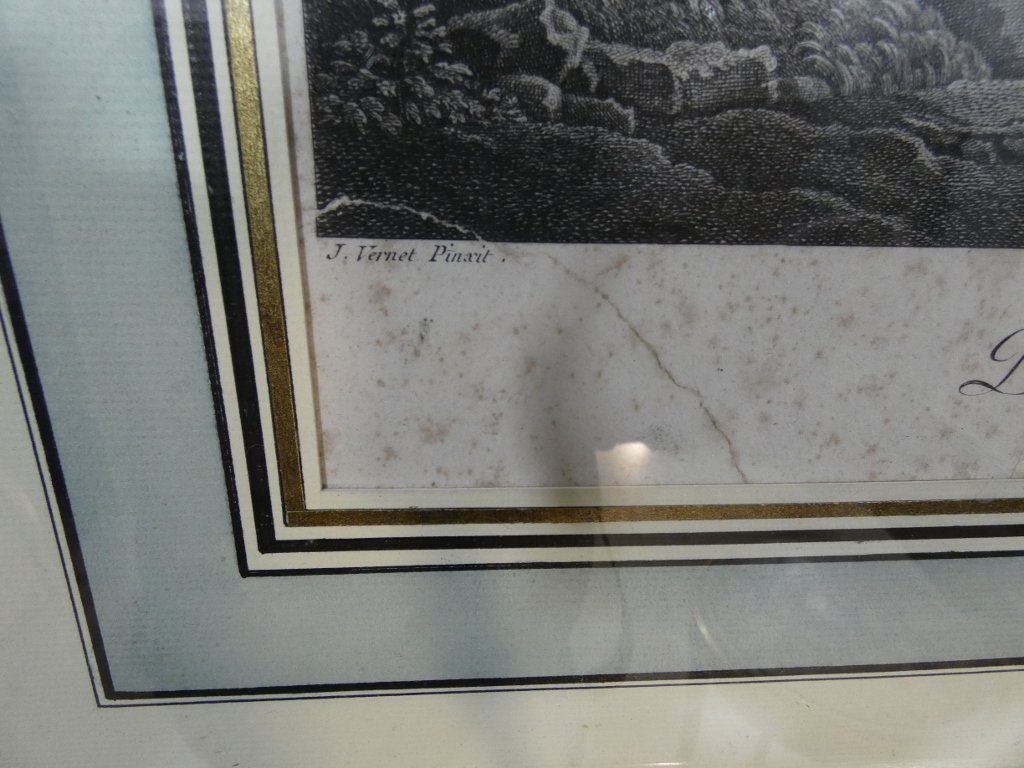 Very Large 18th-century Engraving, -photo-1