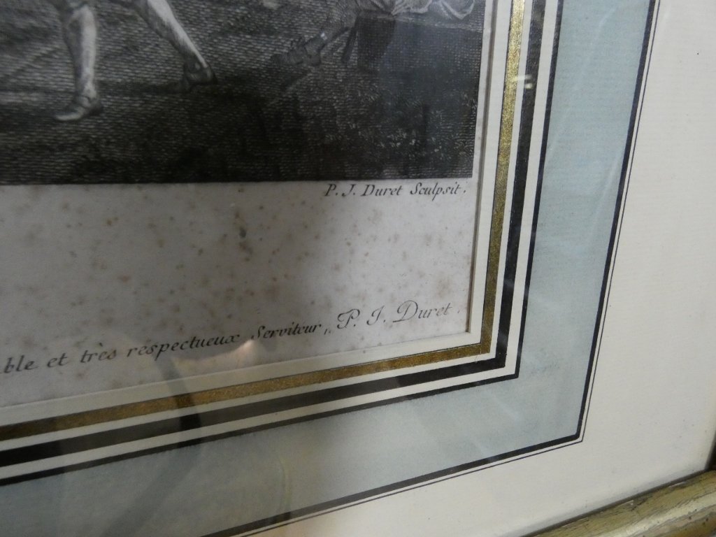 Very Large 18th-century Engraving, -photo-2