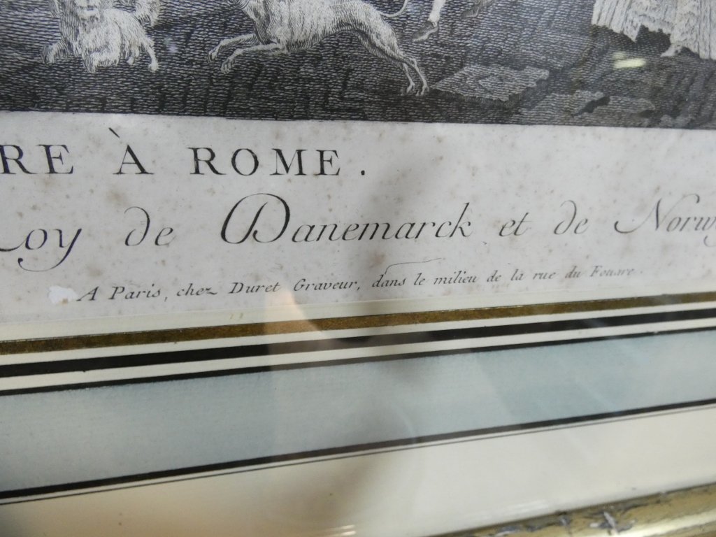 Very Large 18th-century Engraving, -photo-3