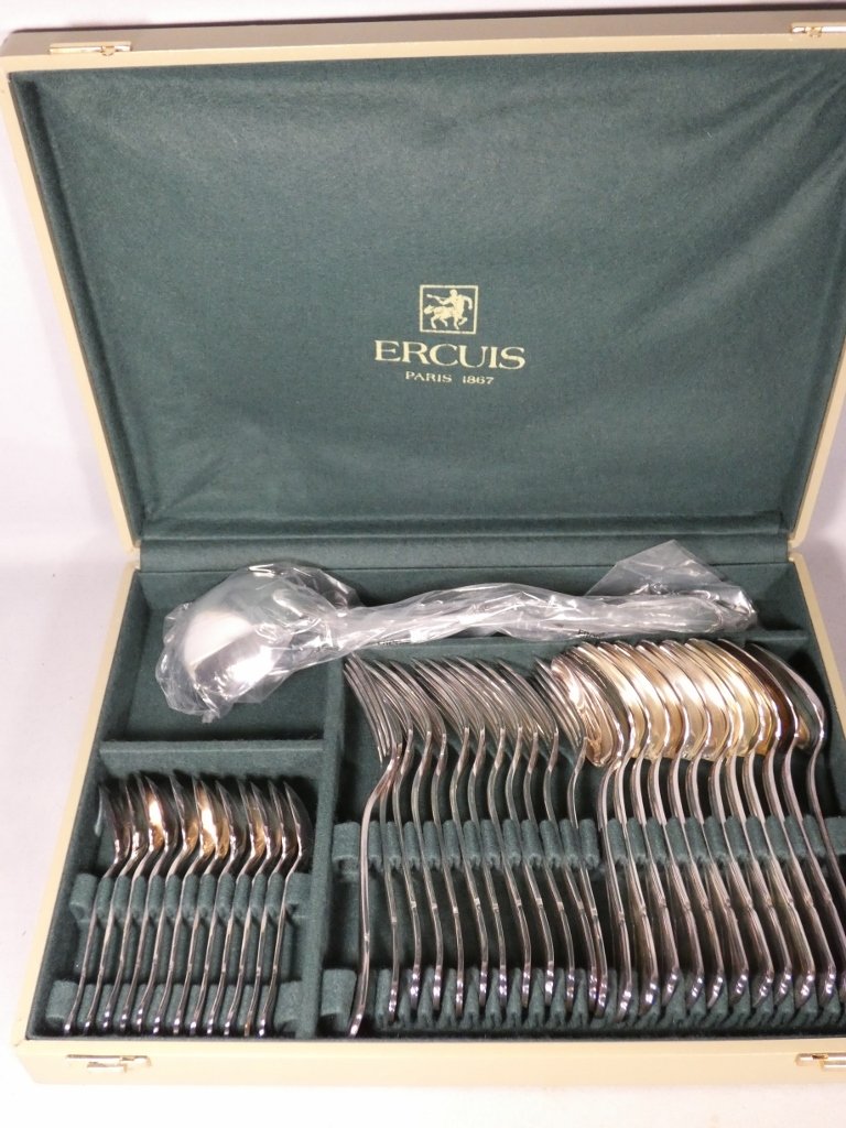 Ercuis Victoria Contours, 12-piece Silver-plated Cutlery Set
