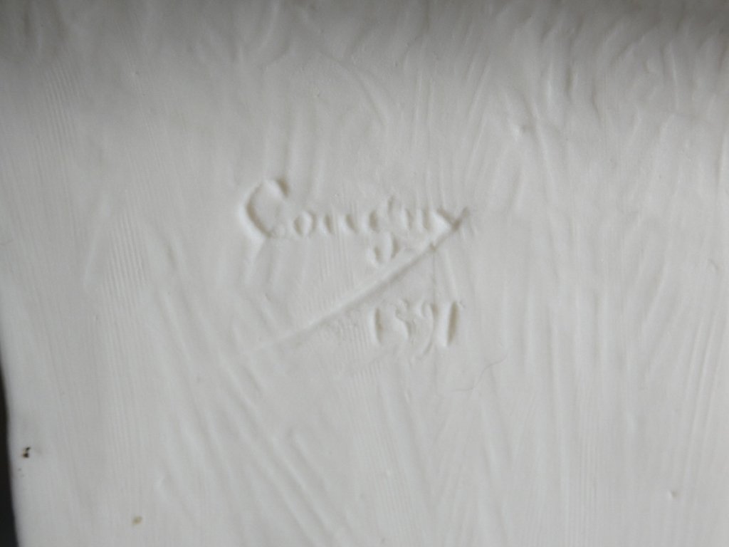 Buste de Sadi Carnot en biscuit de Sèvres signé Cougny et daté 1891, Carnot Sénateur-photo-7
