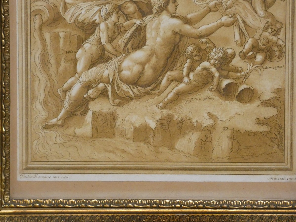 Jupiter And Europa, An 18th-century Engraving Based On A Work By Giulo Romano, Engraved By Andréa Scacciati, 1766-photo-4