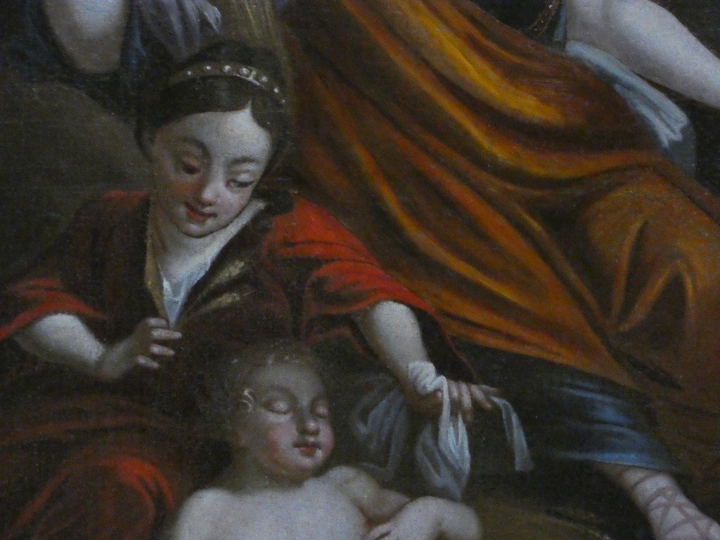 Cérès, allégorie de l’Été — huile sur toile, école française du XVIIIe siècle-photo-1