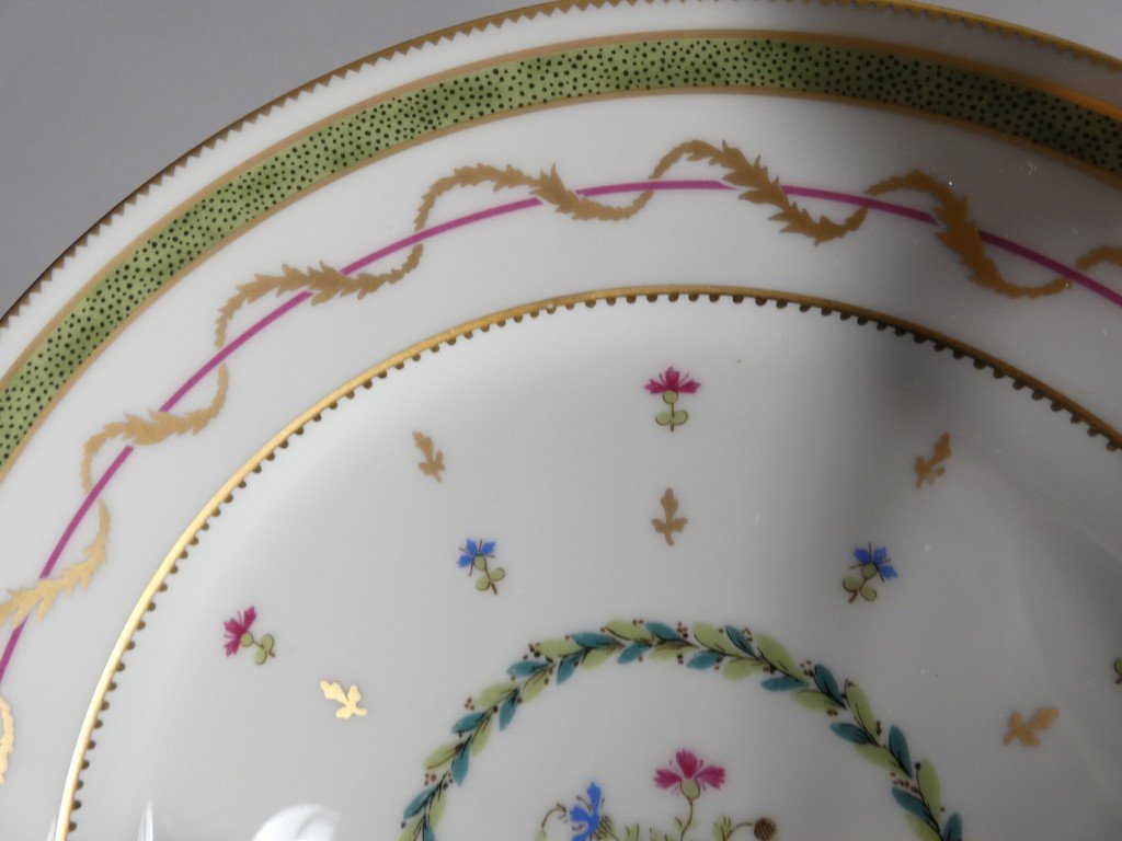 Haviland Vieux Paris Vert, Complete 12-person Dinner Service, 107 Pieces - Limoges -photo-1