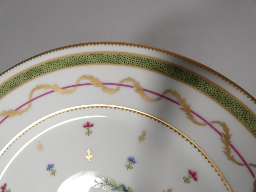 Haviland Vieux Paris Vert, Complete 12-person Dinner Service, 107 Pieces - Limoges -photo-3
